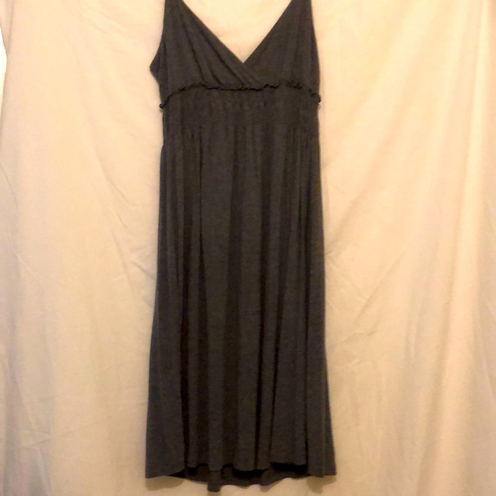 Grey Spaghetti Strap Dress